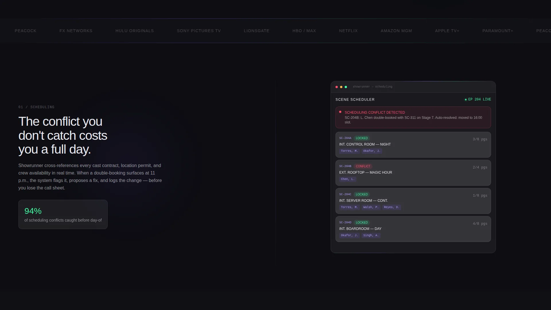 Entertainment ERP Landing Page Template