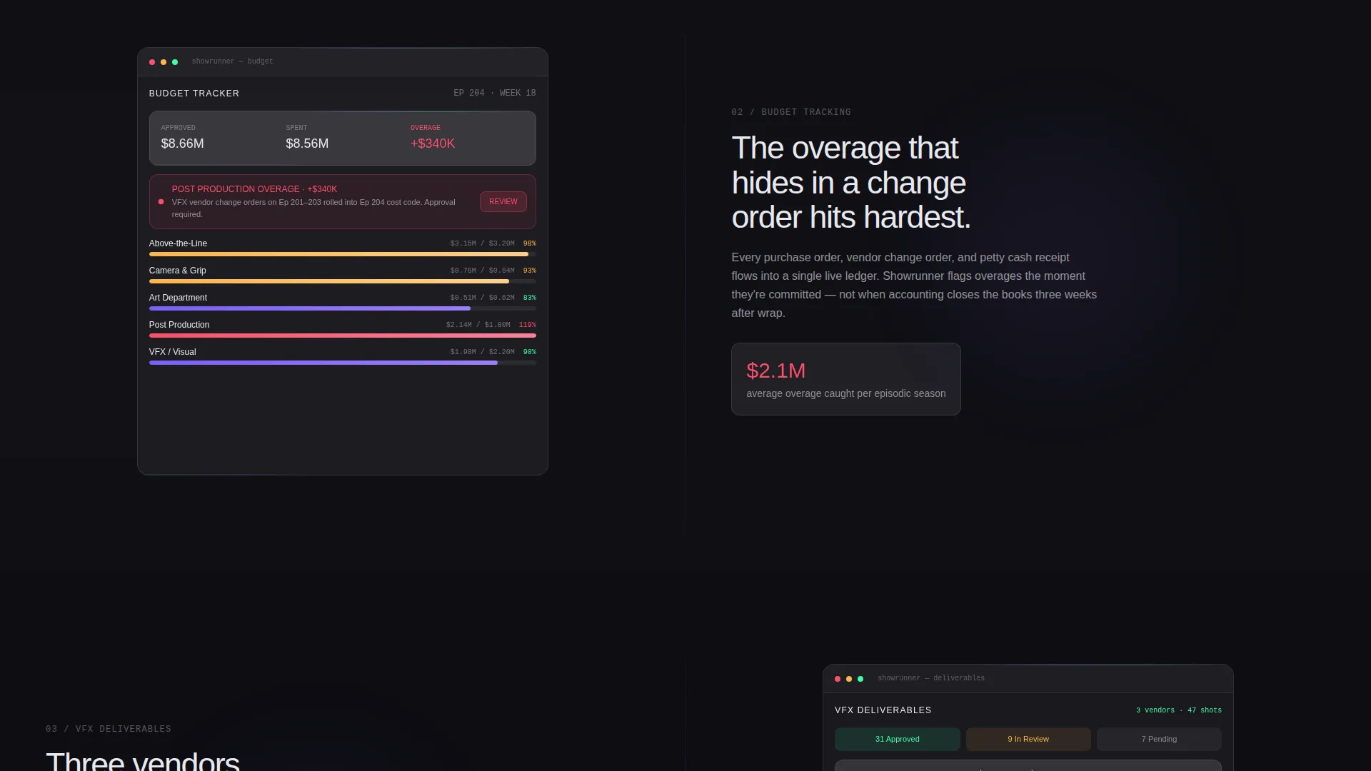 Entertainment ERP Landing Page Template