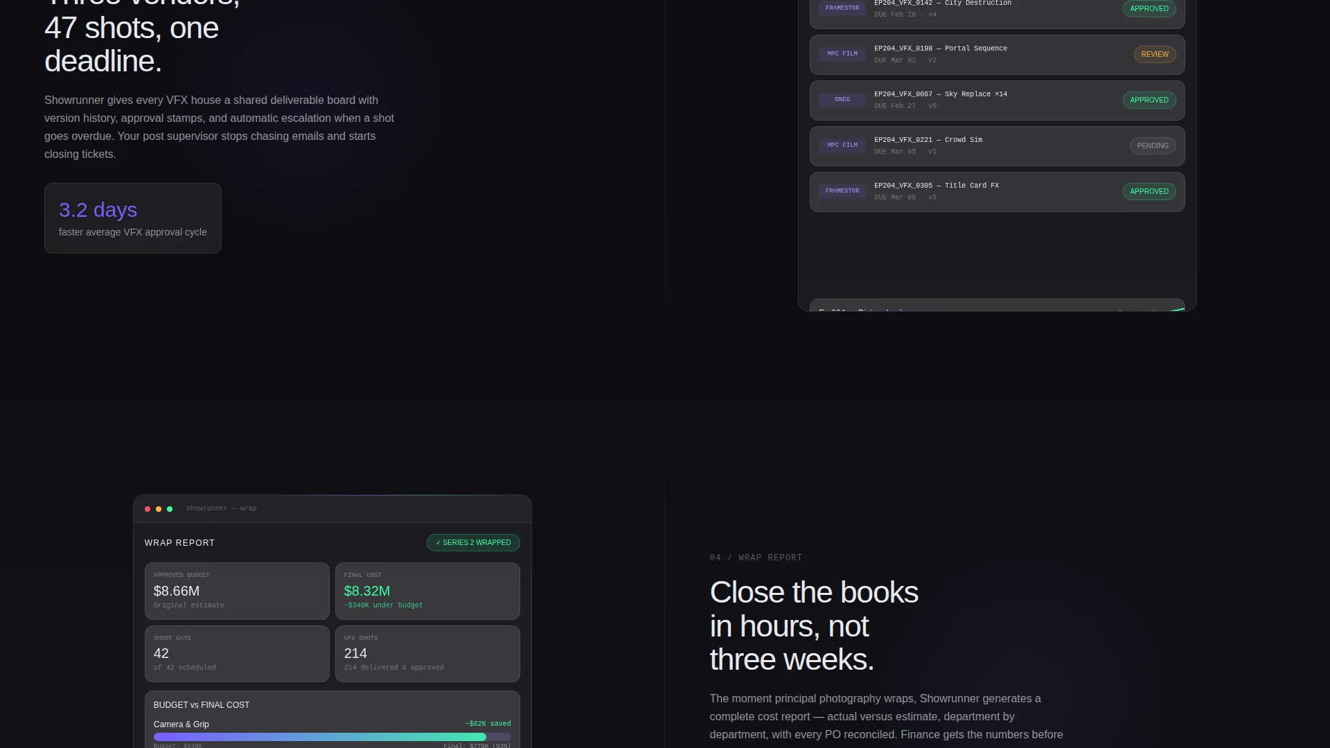 Entertainment ERP Landing Page Template