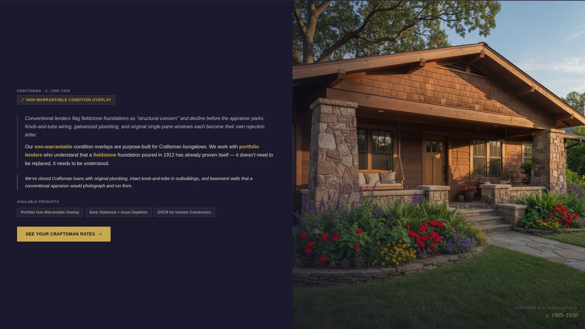 Historic Home Mortgage Broker Landing Page Template