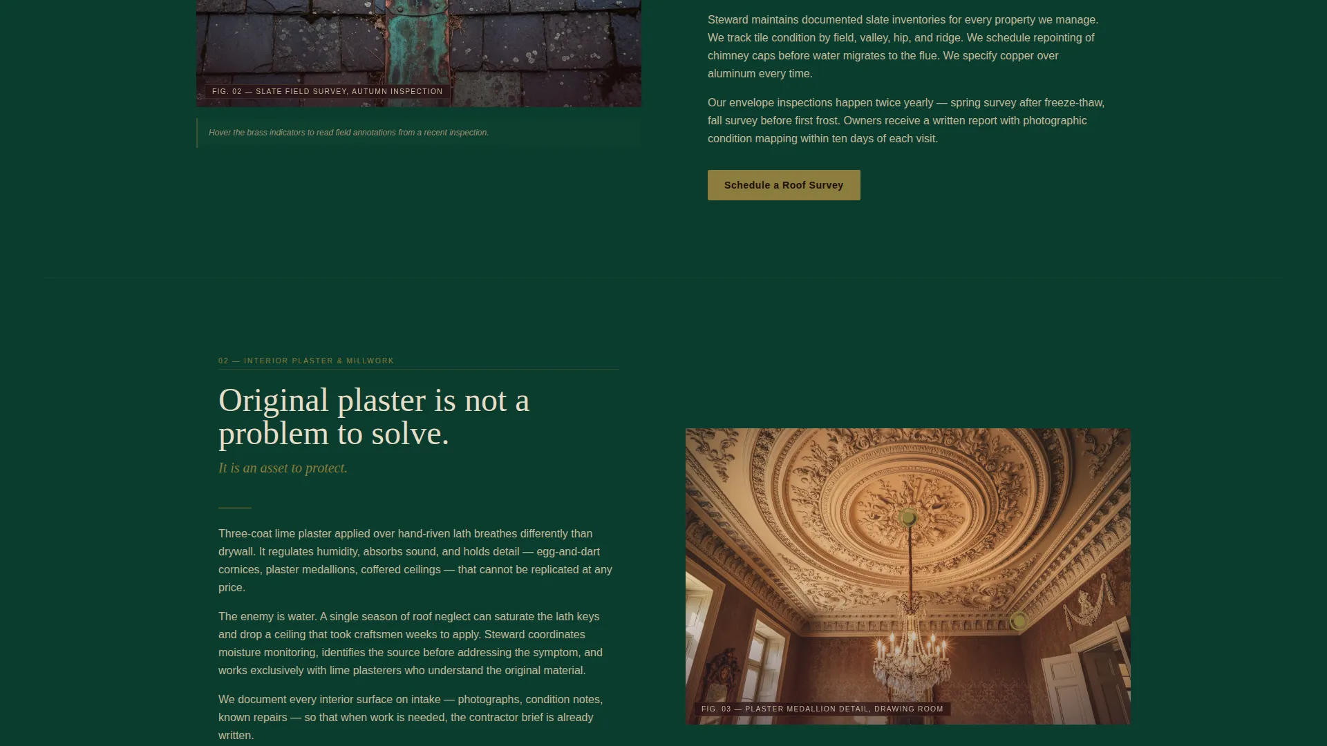 Historic Property Management Landing Page Template