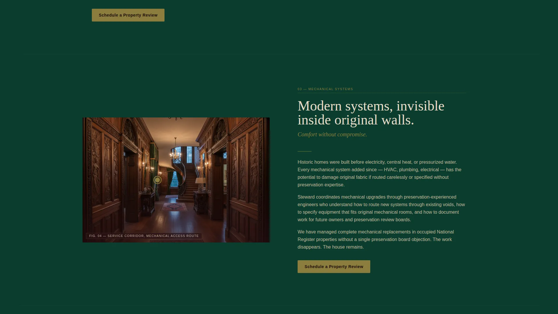 Historic Property Management Landing Page Template