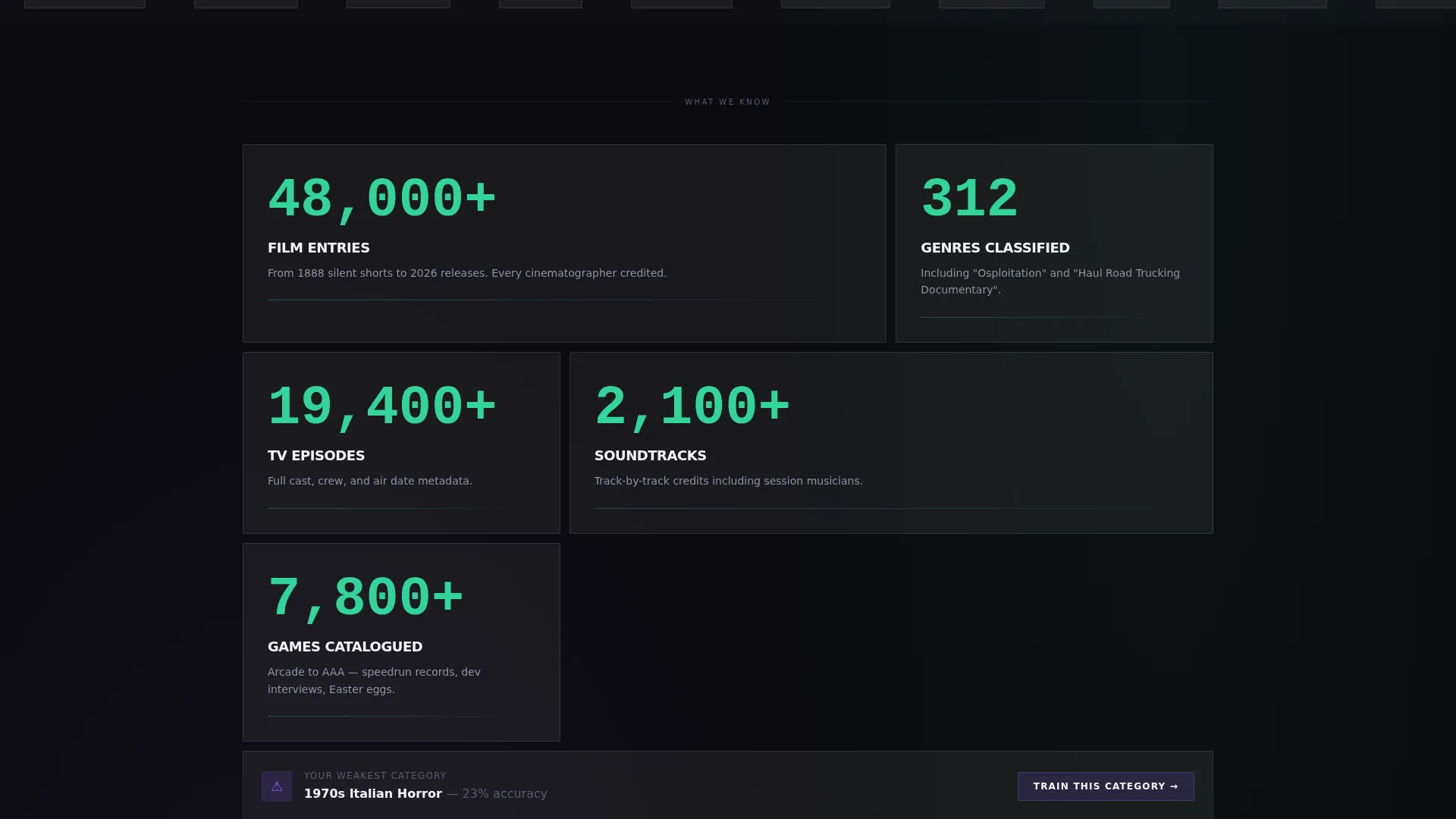 Entertainment Knowledge Base Landing Page Template