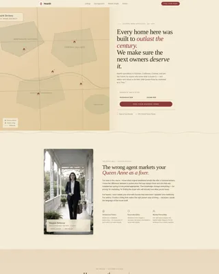 Historic Home Real Estate Landing Page Template