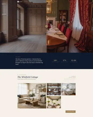Historic Home Staging Landing Page Template