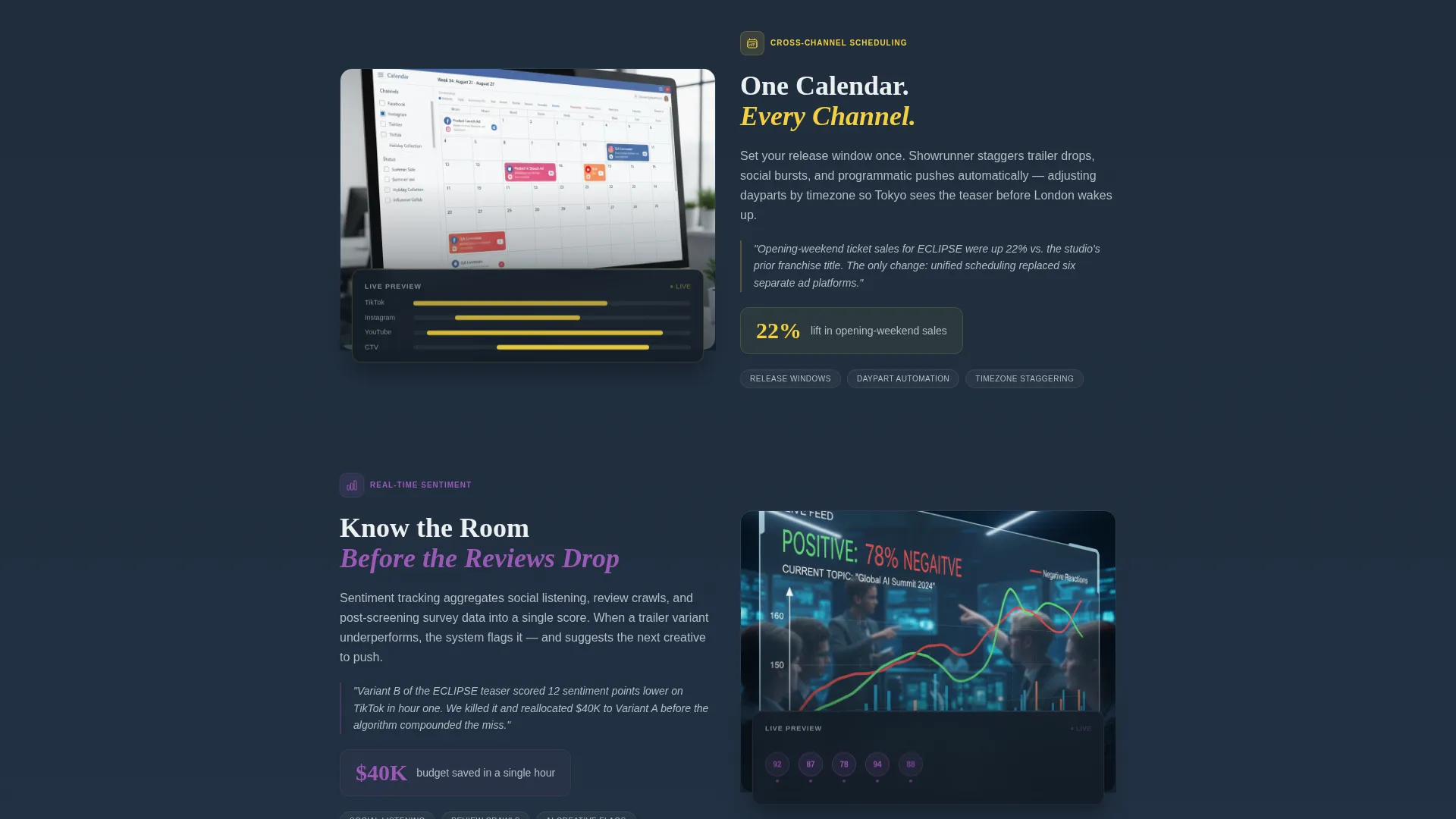 Pro Entertainment Hub Landing Page Template