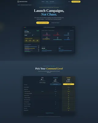 Pro Entertainment Hub Landing Page Template