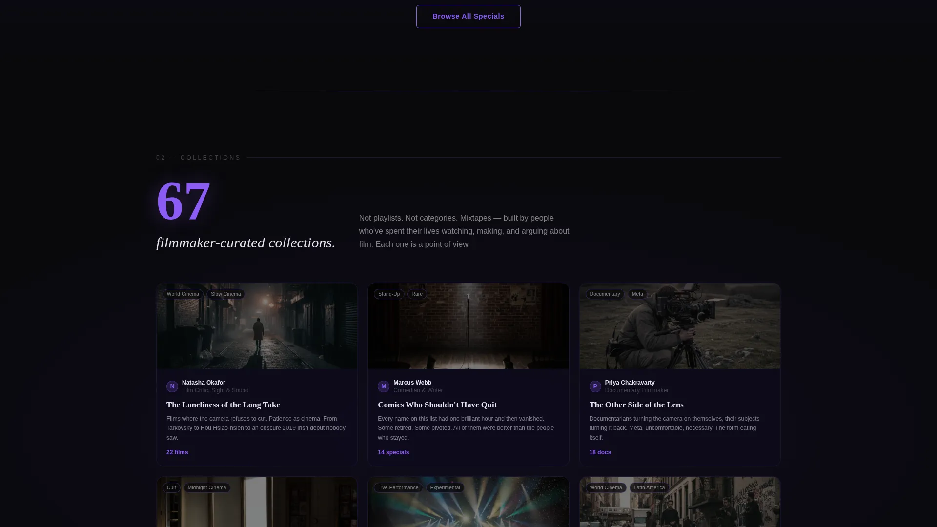 Exclusive Entertainment Membership Landing Page Template