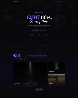 Exclusive Entertainment Membership Landing Page Template