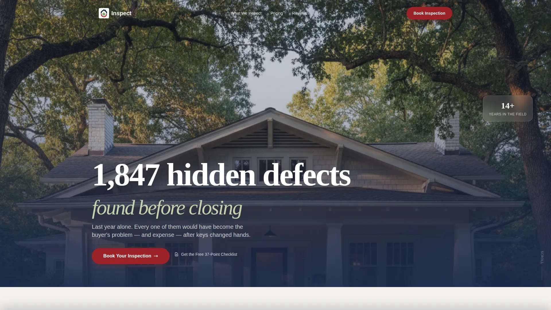 Home Inspection Landing Page Template