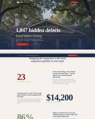 Home Inspection Landing Page Template