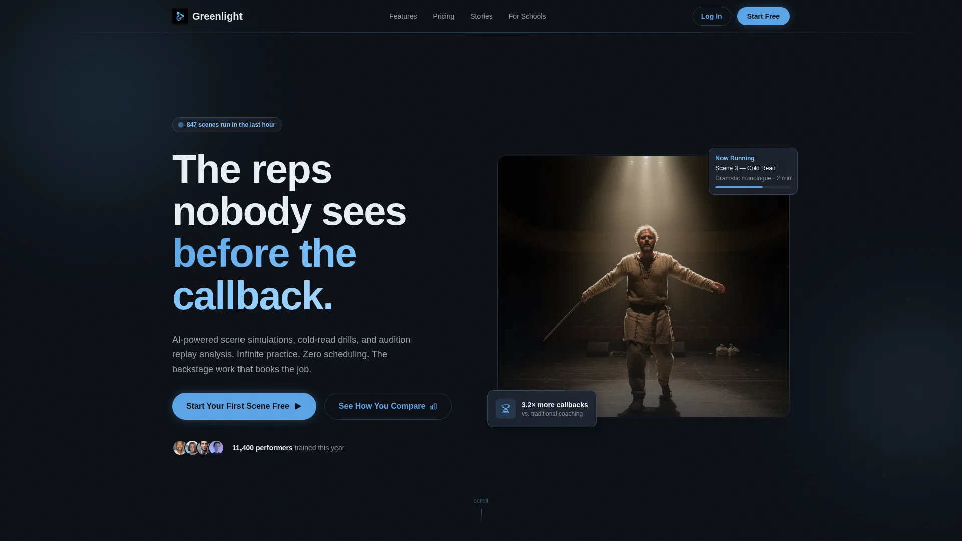 AI Entertainment Training Landing Page Template