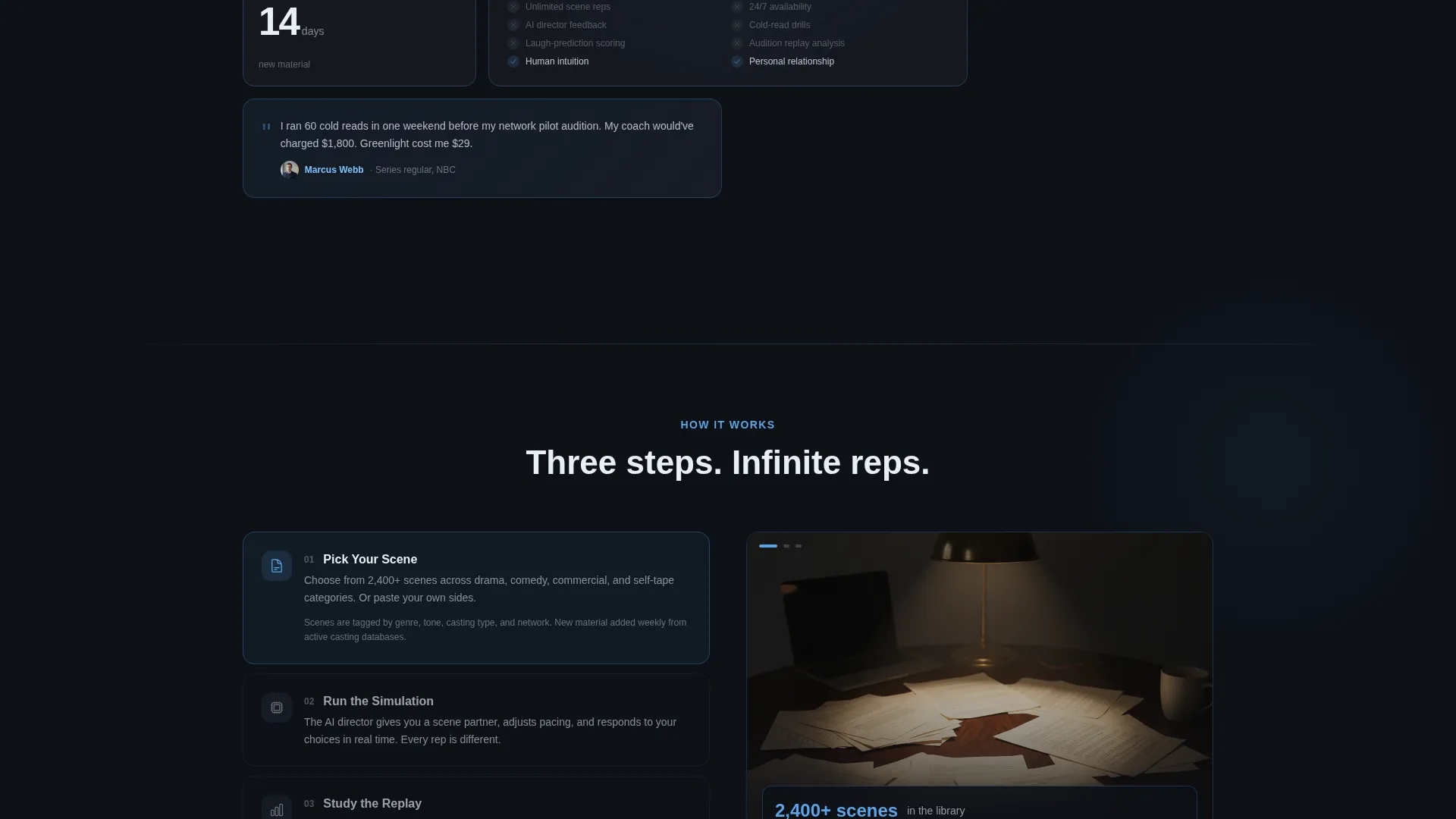 AI Entertainment Training Landing Page Template