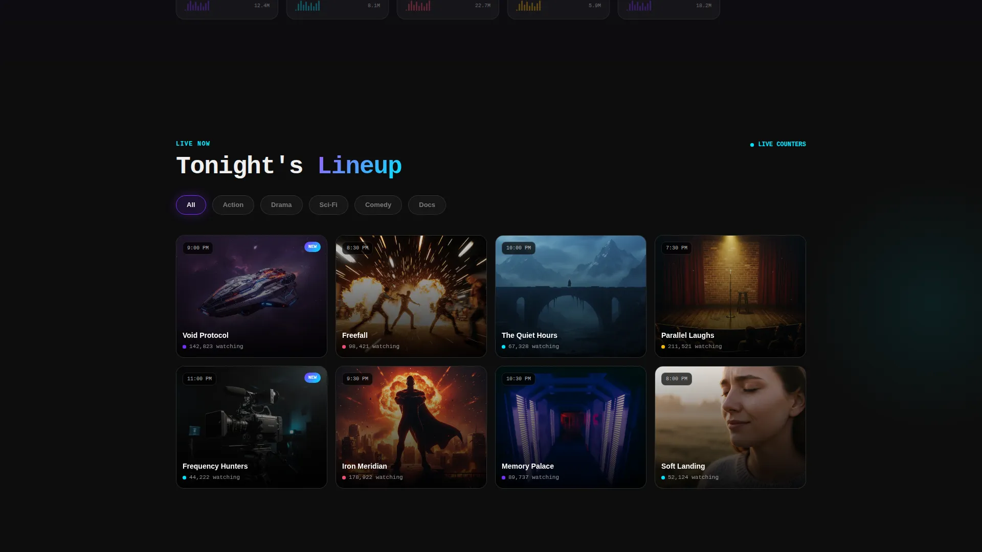 Entertainment App Landing Page Template