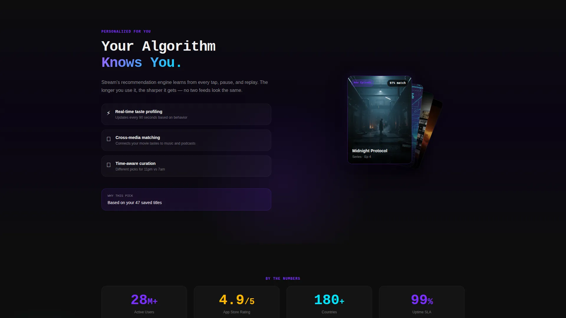 Entertainment App Landing Page Template