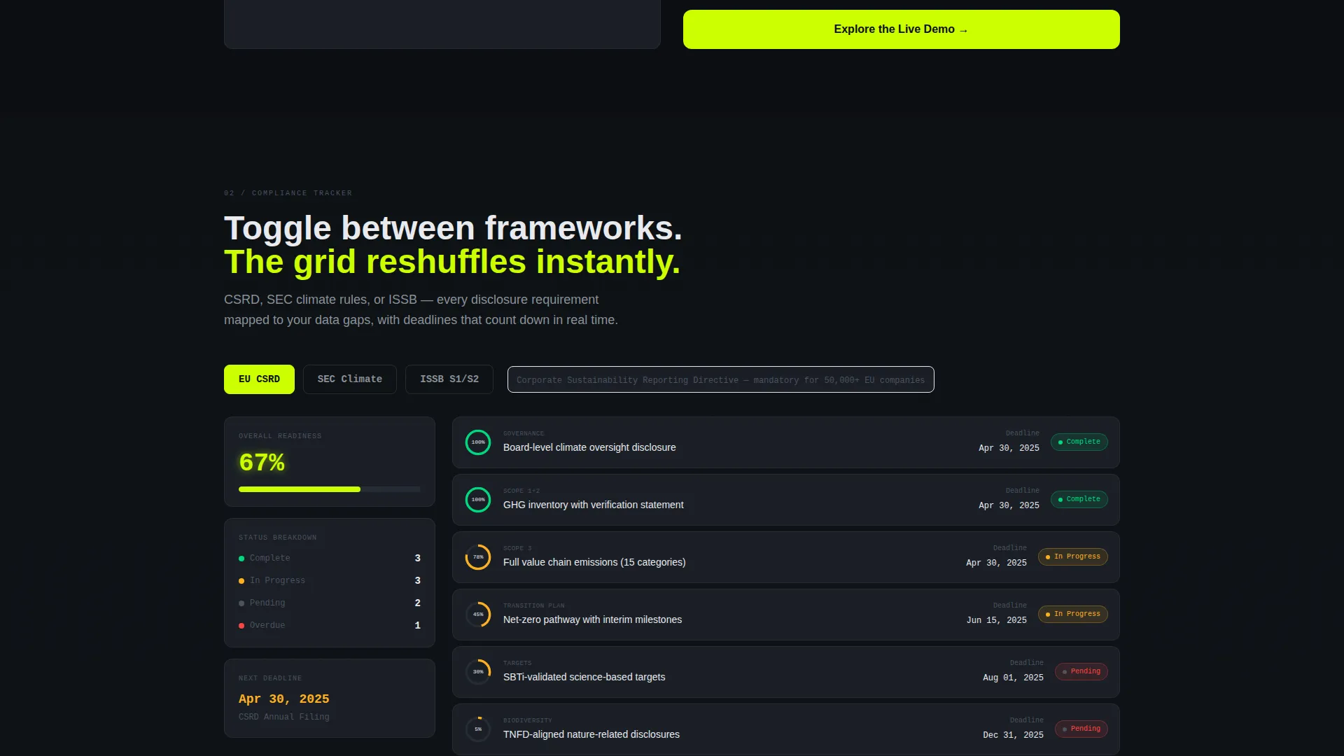 Eco Impact Landing Page Template