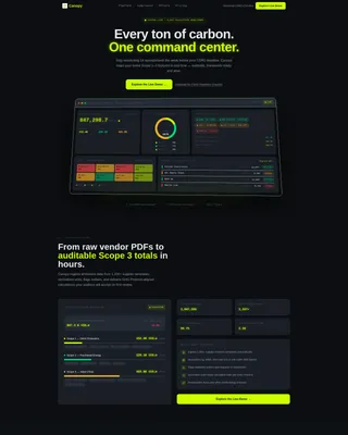 Eco Impact Landing Page Template