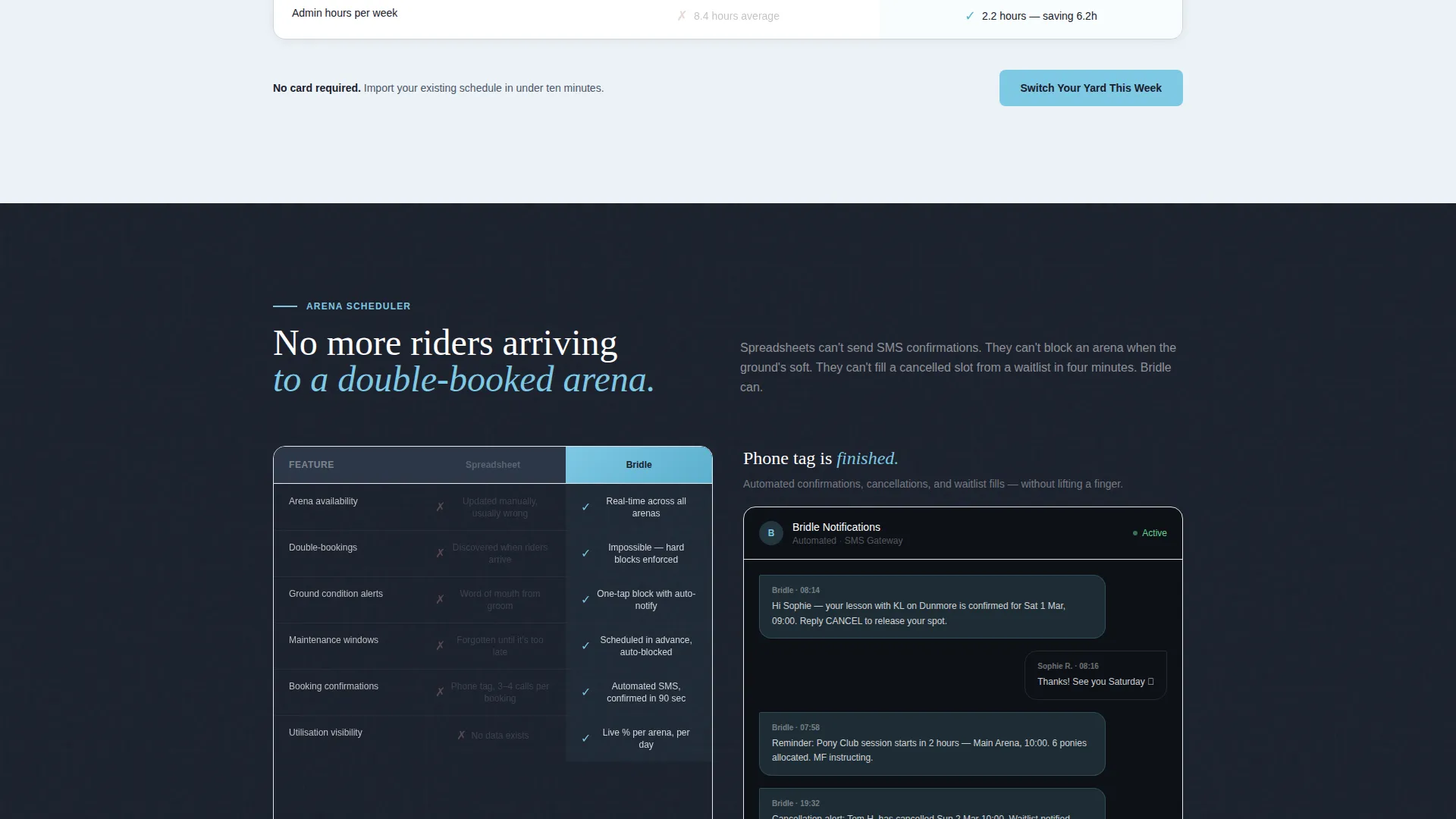 Equestrian Vertical SaaS Booking Website Template