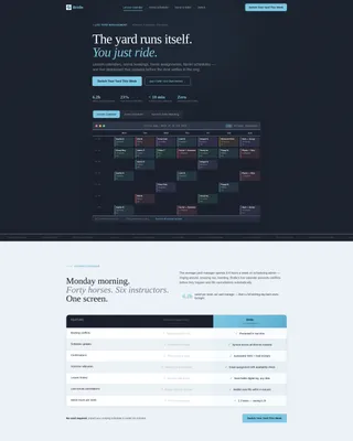 Equestrian Vertical SaaS Booking Website Template