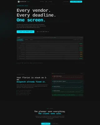 Event Planning Digital Presence Directory Website Template