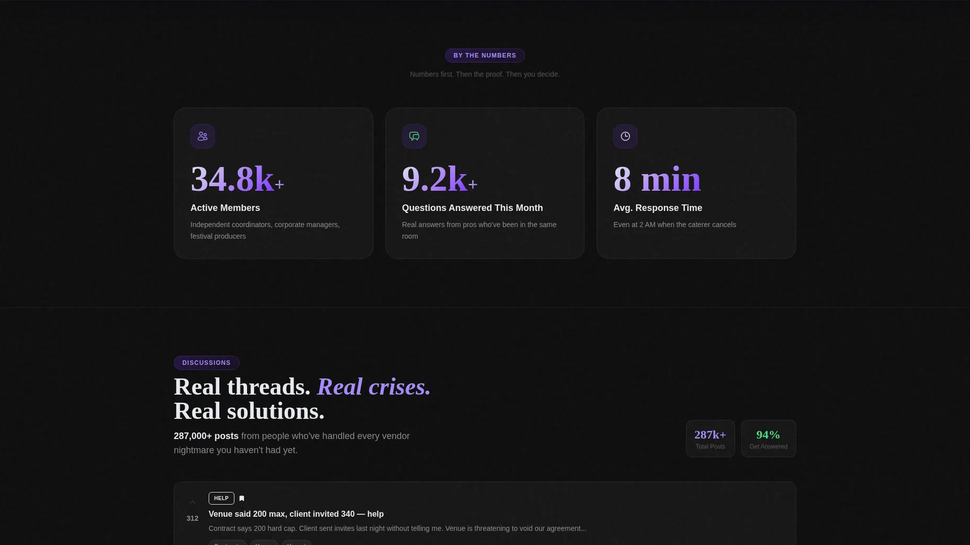 Event Planning Digital Presence Advanced Professional Website Template