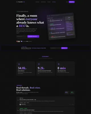 Event Planning Digital Presence Advanced Professional Website Template