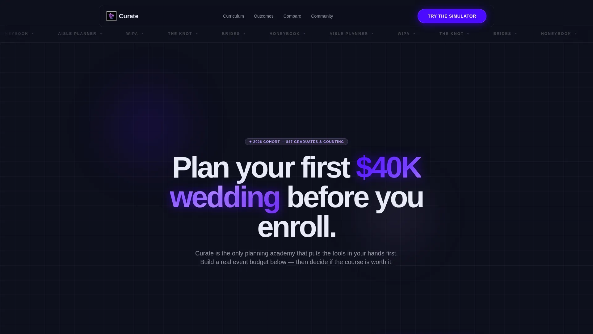 Event Planning Digital Presence Professional Website Template