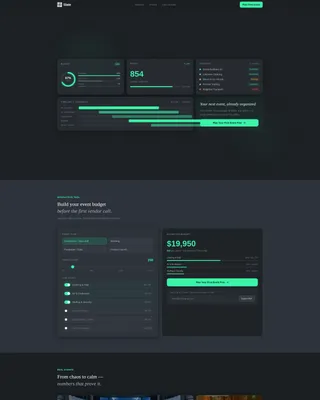 Event Planning Digital Presence Cost Calculator Website Template