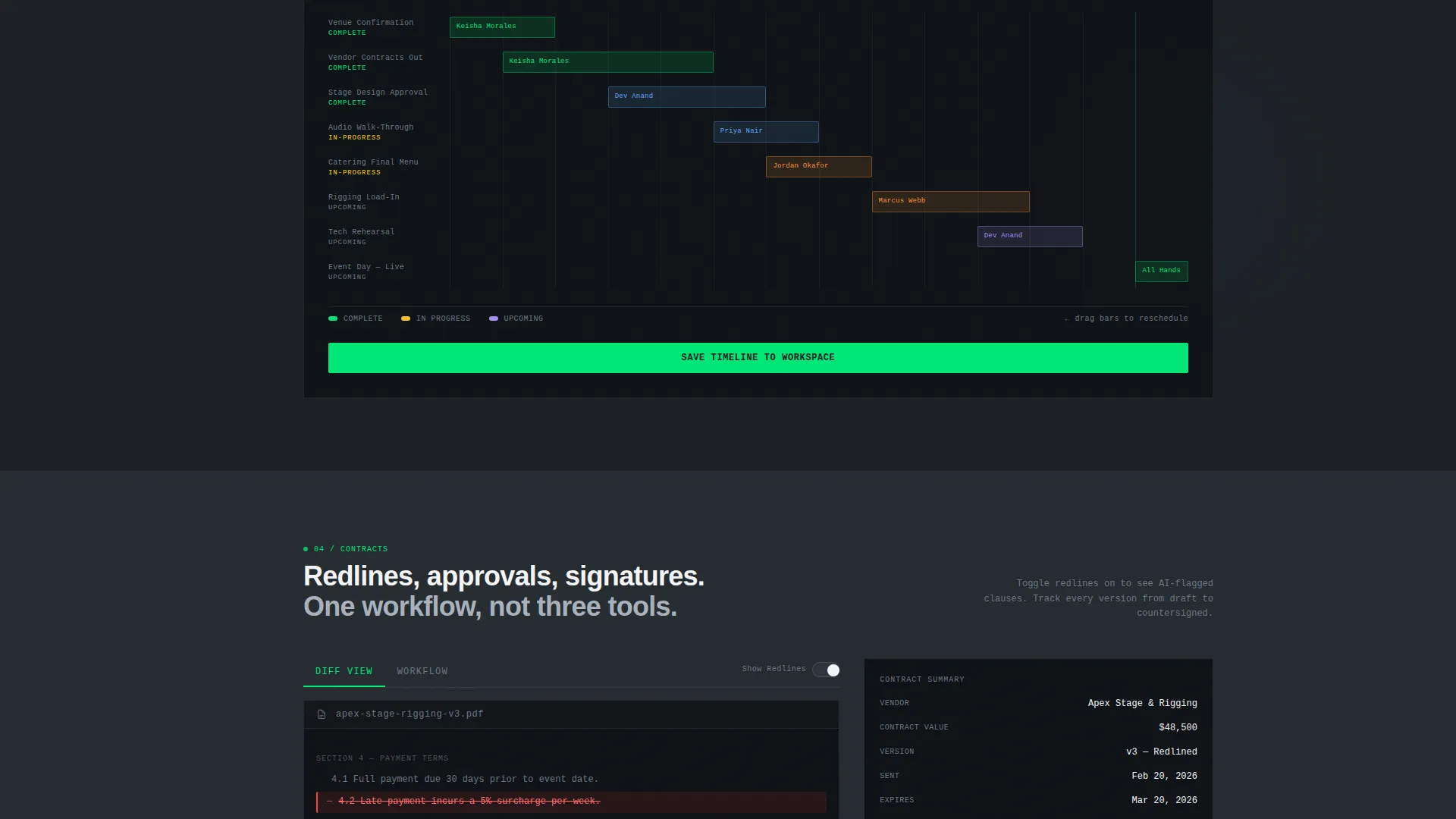 Event Tech Vertical SaaS Specialist Professional Website Template