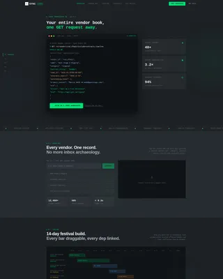 Event Tech Vertical SaaS Specialist Professional Website Template