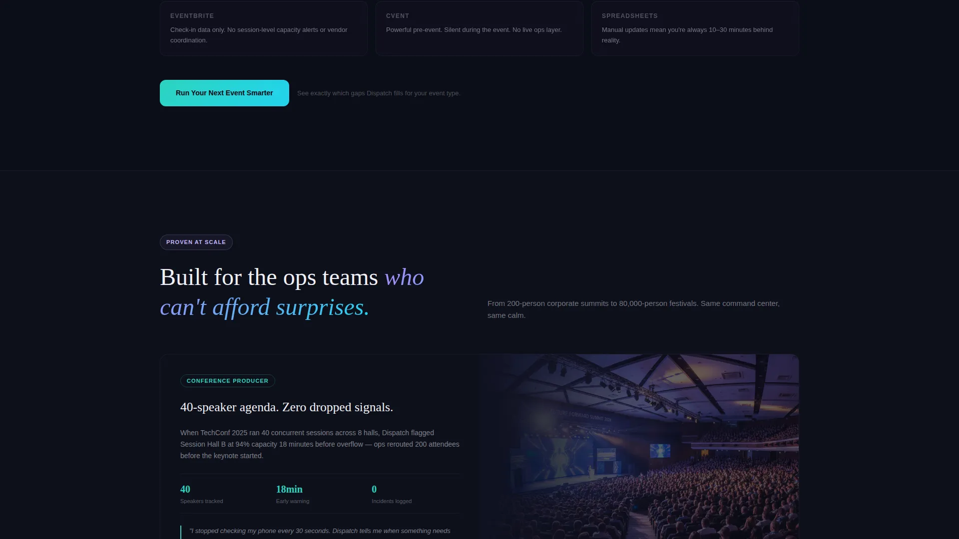 Event Tech Vertical SaaS Professional Website Template
