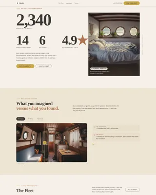 Houseboat Rental Landing Page Template