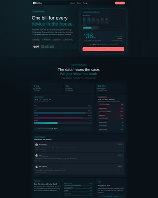 Family Mobile Plan Landing Page Template