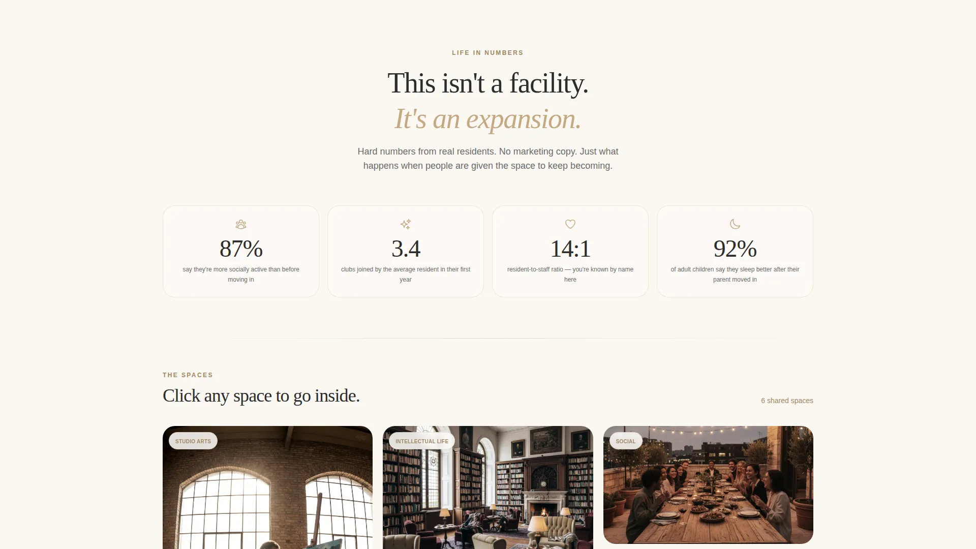 Senior Living Community Landing Page Template