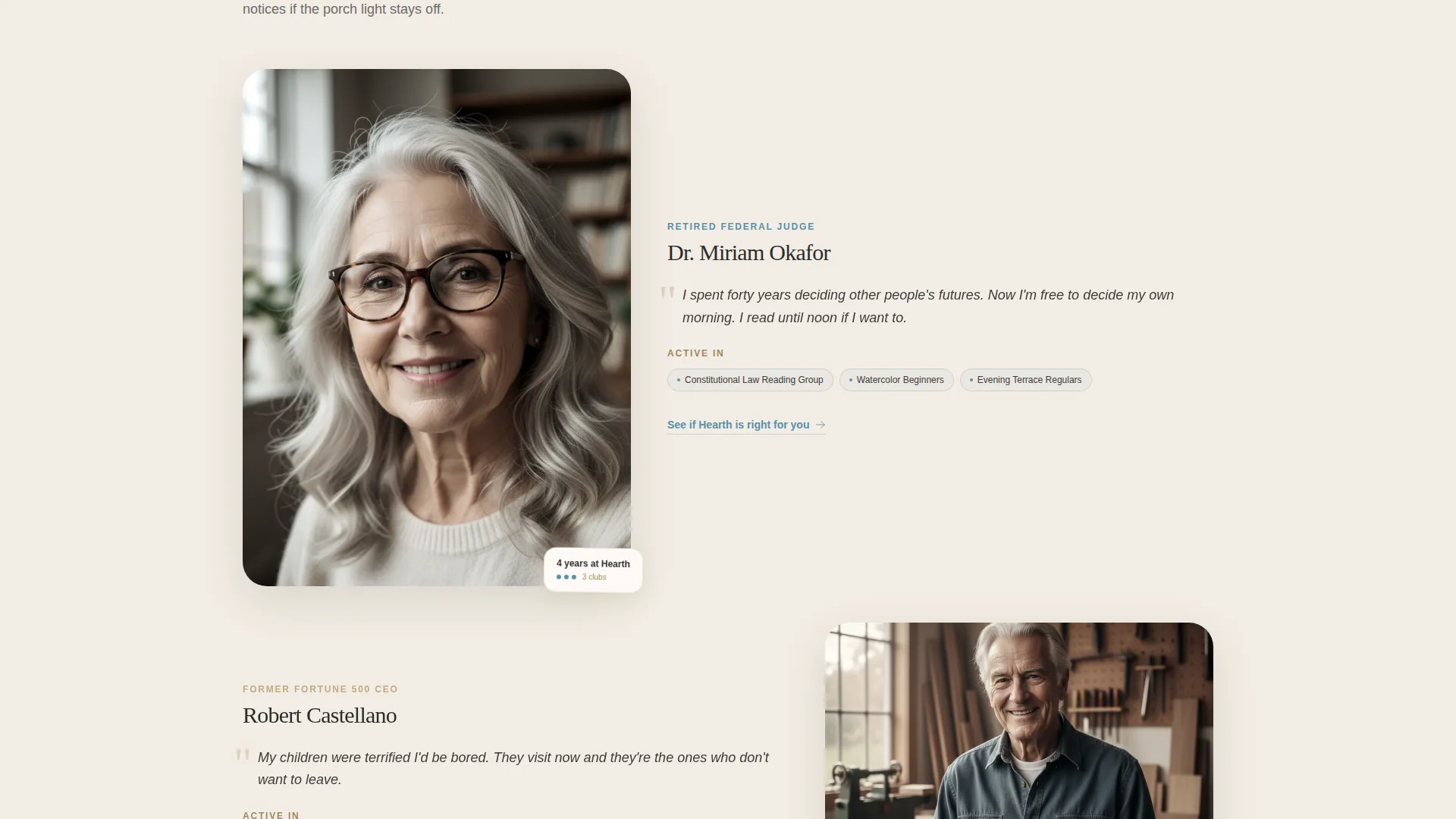 Senior Living Community Landing Page Template