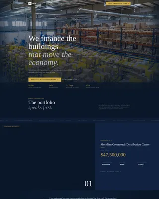 Industrial Warehouse Mortgage Broker Landing Page