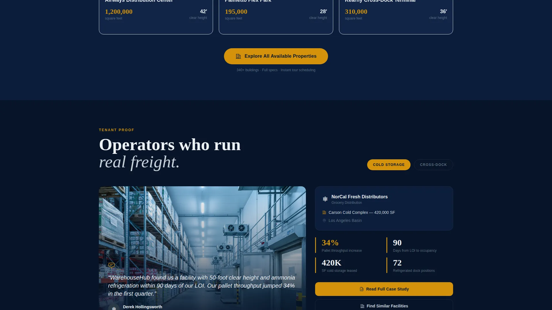 Precision Industrial Landing Page Template