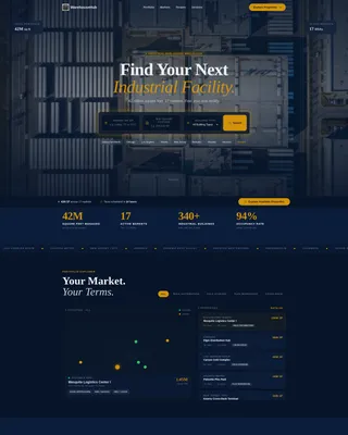 Precision Industrial Landing Page Template