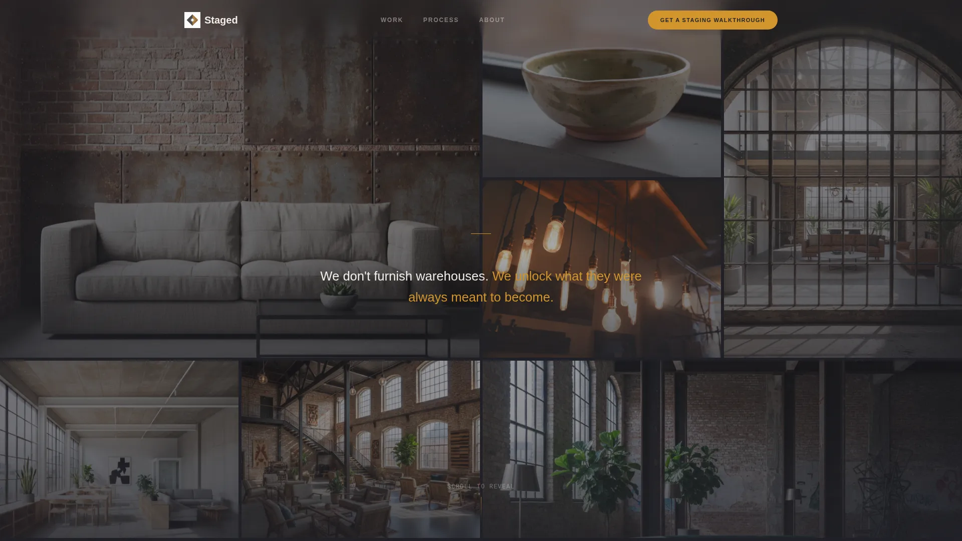 Industrial Warehouse Staging Landing Page Template