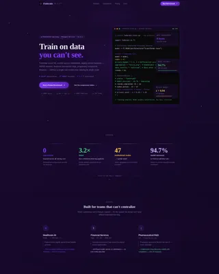 Intelligent Distributed Learning Landing Page Template