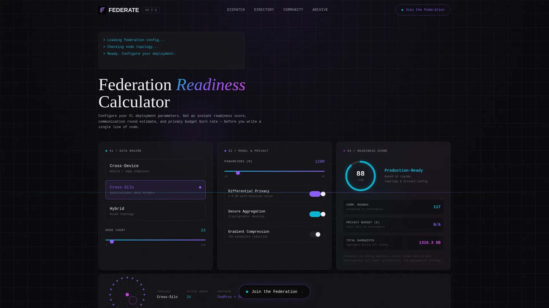 Intelligent Federated Learning Landing Page Template