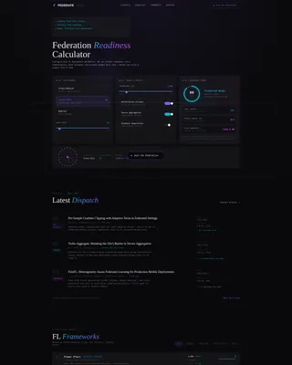 Intelligent Federated Learning Landing Page Template