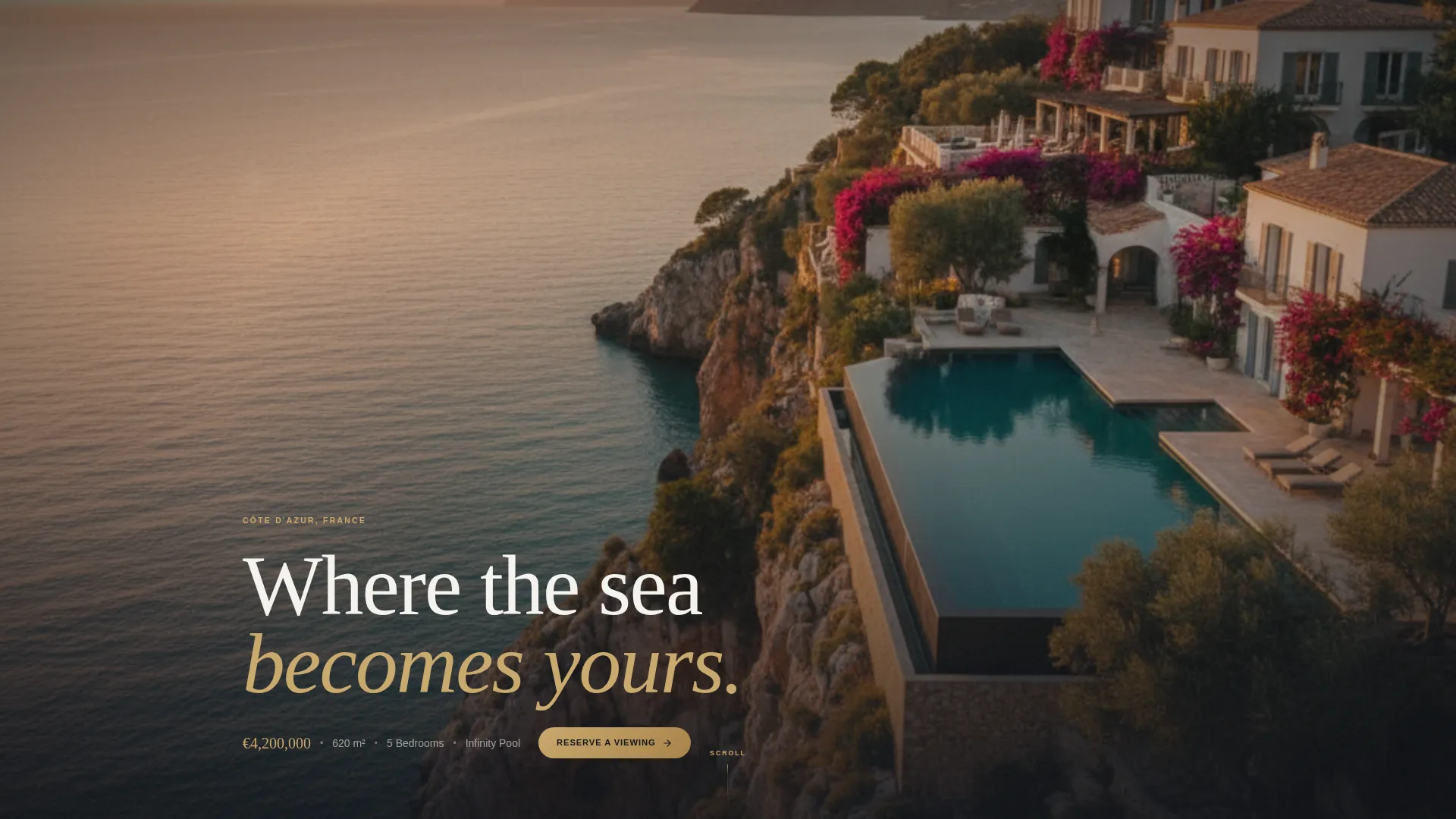 Immersive International Property Landing Page Template