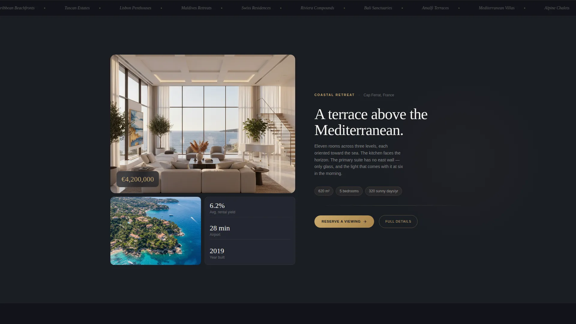 Immersive International Property Landing Page Template