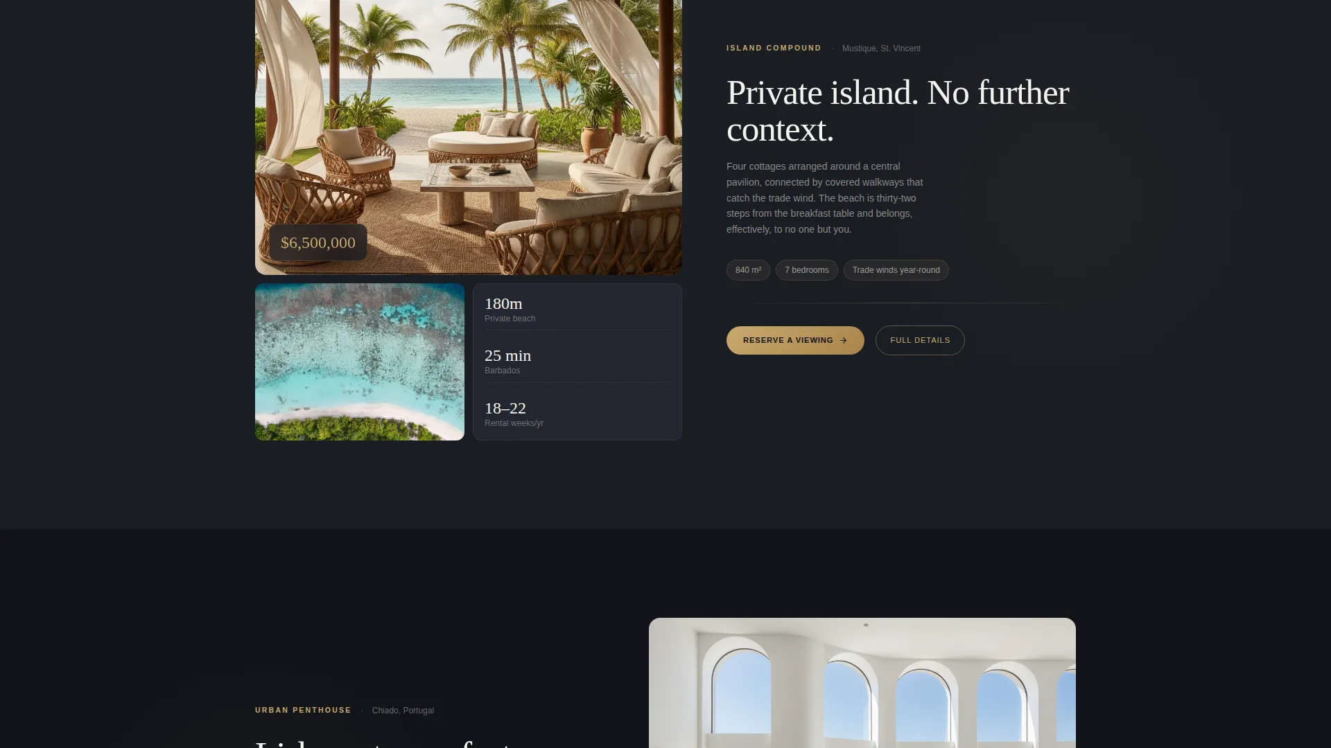 Immersive International Property Landing Page Template