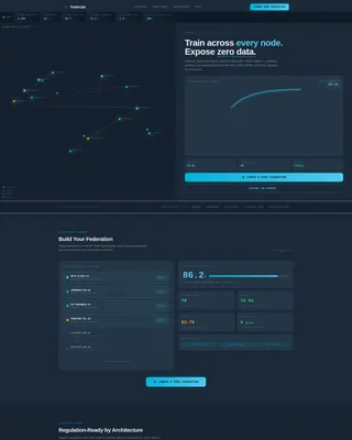 Federated Learning Technology Privacy Policy Website Template