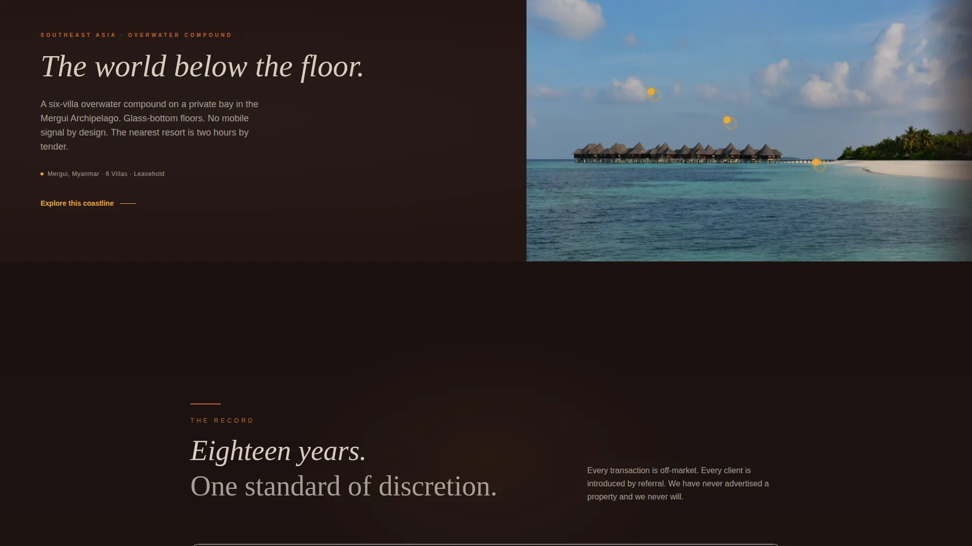 Immersive Waterfront Property Landing Page Template
