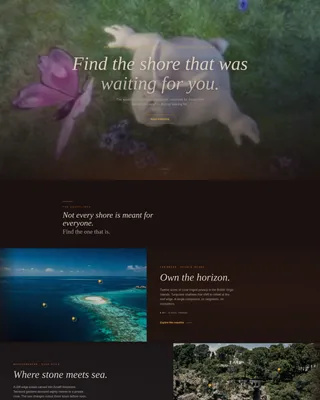 Immersive Waterfront Property Landing Page Template