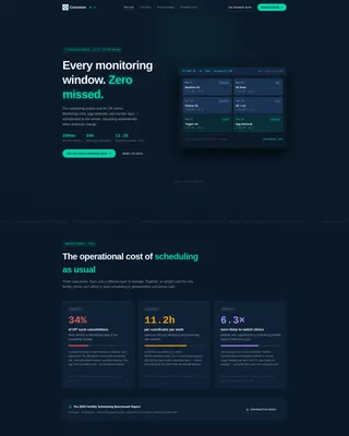 Precision Fertility Booking System Landing Page
