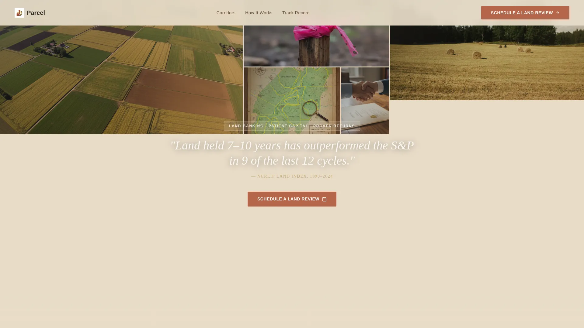 Strategic Land Banking Landing Page Template